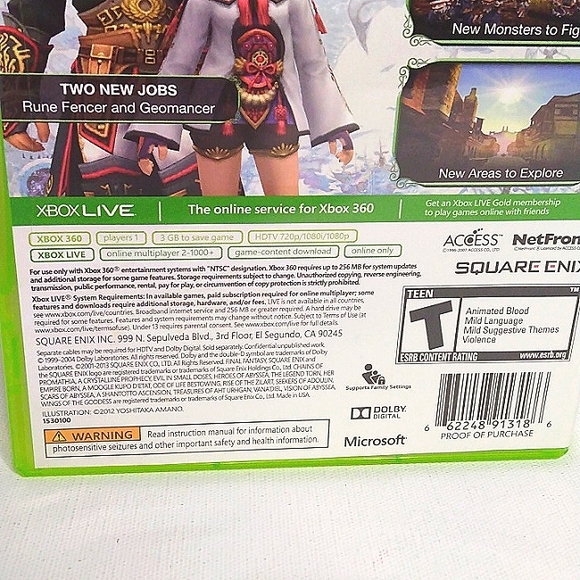 FINAL FANTASY XI ONLINE "Seekers Of Adoulin "Xbox 360 - Picture 5 of 5